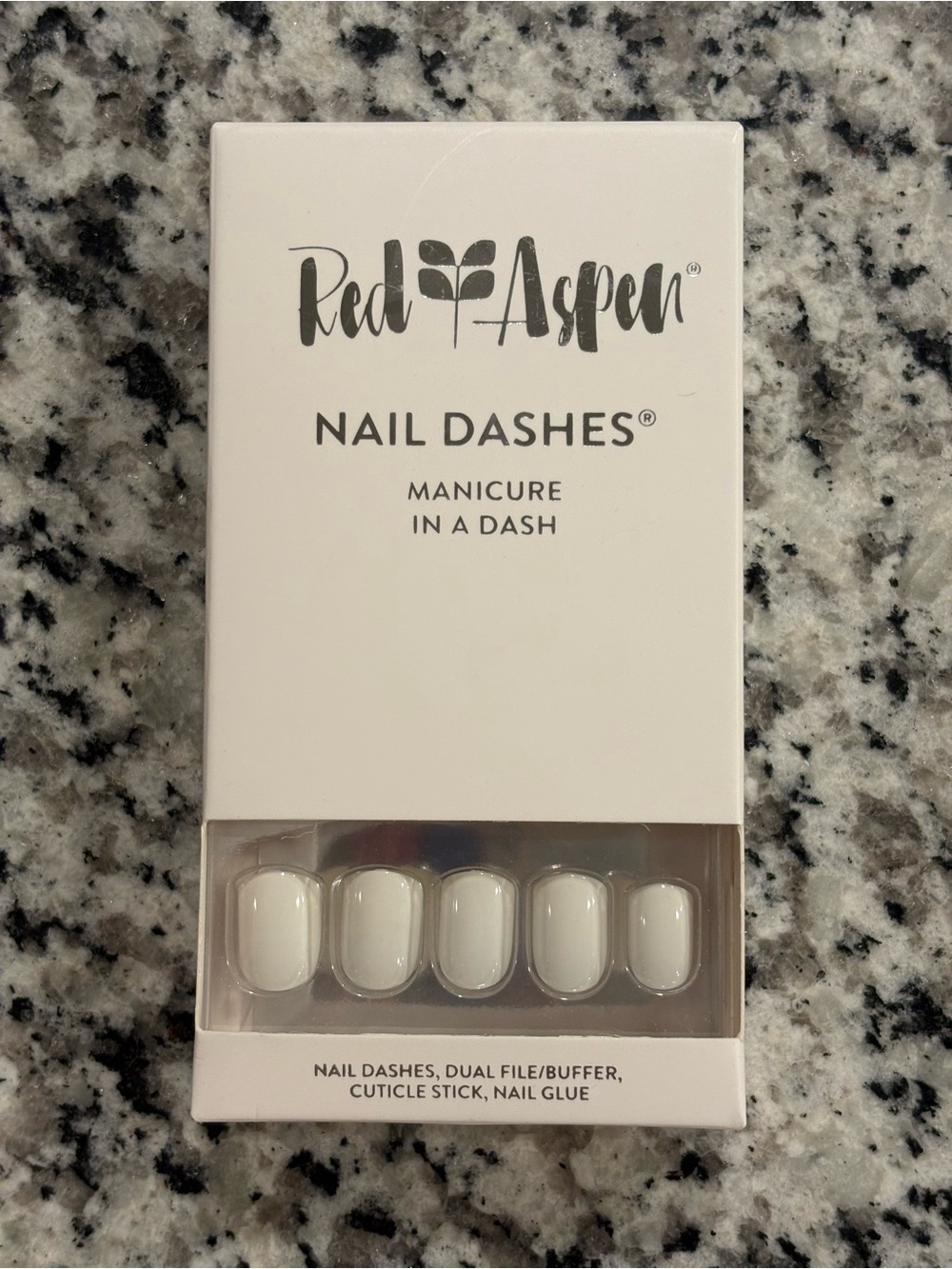 Red Aspen White Nail Dashes Nina On Cloud 9